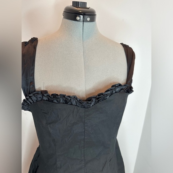 FREE PEOPLE MIDNIGHT MAGIC MINI DRESS BLACK - Picture 7 of 12